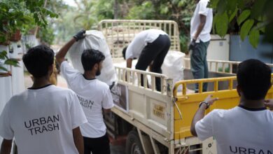 workers collecting waste